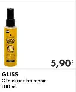 Iper Tosano GLISS Olio elixir ultra repair offerta