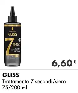 Iper Tosano GLISS Trattamento 7 secondi/siero offerta