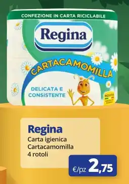 Acqua & Sapone Regina Carta igienica Cartacamomilla 4 rotoli offerta