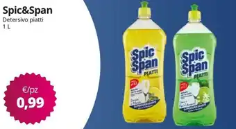 Acqua & Sapone Spic&Span Detersivo piatti offerta