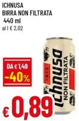 Famila Ichnusa birra non filtrata offerta