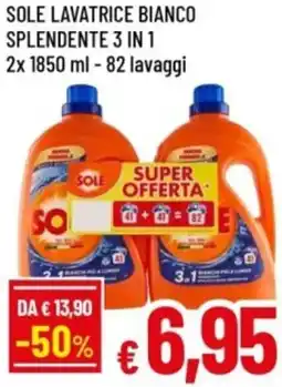 Famila Sole lavatrice bianco splendente 3 in 1 offerta