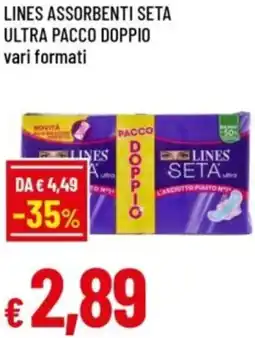Famila Lines assorbenti seta ultra pacco doppio offerta