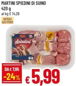 Famila Martini spiedini di suino offerta