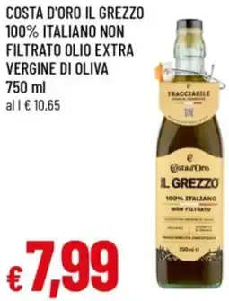 Famila Costa d'oro il grezzo 100% italiano non filtrato olio extra vergine di oliva offerta