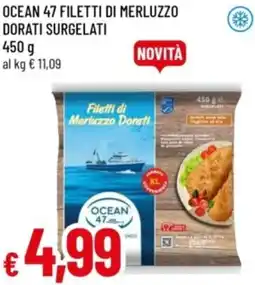 Famila Ocean 47 filetti di merluzzo dorati surgelati offerta