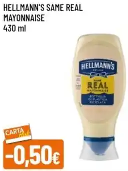 Famila Hellmann's same real mayonnaise offerta