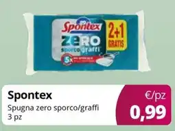 Acqua & Sapone Spontex Spugna zero sporco/graffi 3 pz offerta