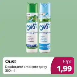 Acqua & Sapone Oust Deodorante ambiente spray offerta