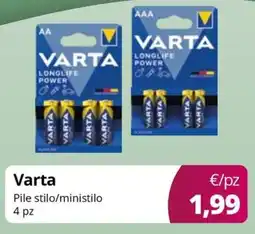 Acqua & Sapone Varta Pile stilo/ministilo 4 pz offerta