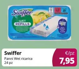 Acqua & Sapone Swiffer Panni Wet ricarica 24 pz offerta