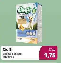 Acqua & Sapone Ciuffi Biscotti per cani Tris offerta