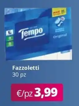 Acqua & Sapone Tempo Fazzoletti 30 pz offerta