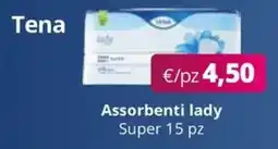 Acqua & Sapone Tena Assorbenti lady Super 15 pz offerta