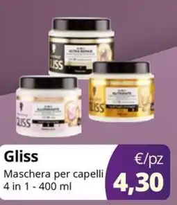 Acqua & Sapone Gliss Maschera per capelli 4 in 1 offerta
