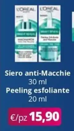 Acqua & Sapone L'Oréal Siero anti-Macchie Peeling esfoliante offerta