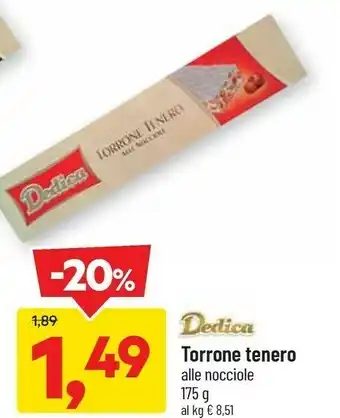 Dedica - torrone alle nocciole 175 g(ml)