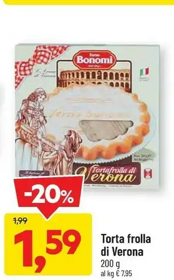Forno bonomi - tortafrolla di verona 200 g(ml)