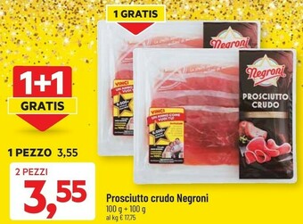 DPiù Prosciutto crudo 100 g(ml) offerta