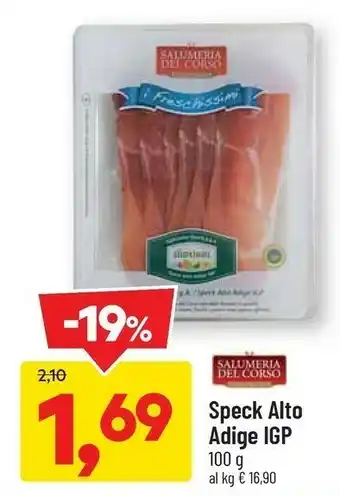 DPiù Salumeria del corso speck 100 g offerta