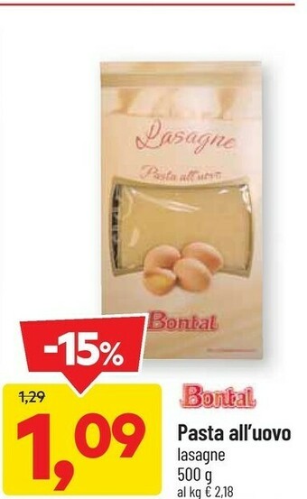 DPiù Pasta all'uovo offerta