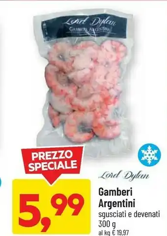 DPiù Lord dylan gamberi argentini offerta