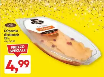DPiù Carpaccio di salmone offerta