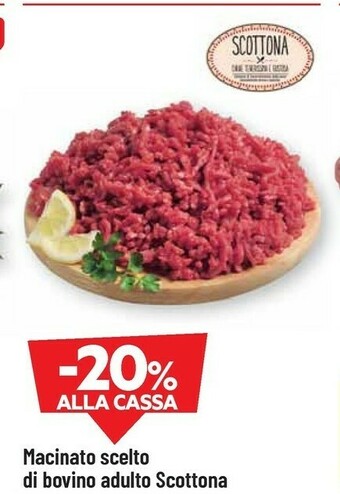 DPiù Macinato scelto di bovino adulto scottona offerta