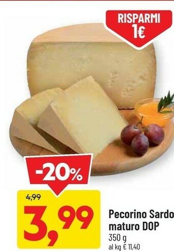 DPiù Pecorino sardo maturo dop offerta