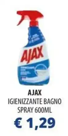 Acqua & Sapone Ajax igienizzante bagno spray offerta