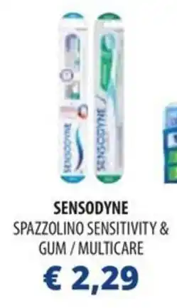 Acqua & Sapone Sensodyne spazzolino sensitivity & gum/multicare offerta