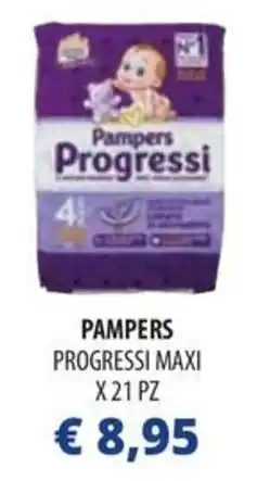 Acqua & Sapone Pampers progressi maxi x 21 pz offerta
