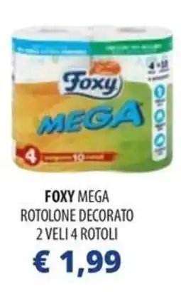 Acqua & Sapone Foxy mega rotolone decorato 2 veli 4 rotoli offerta