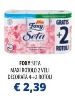 Acqua & Sapone Foxy seta maxi rotolo 2 veli decorata 4+2 rotoli offerta