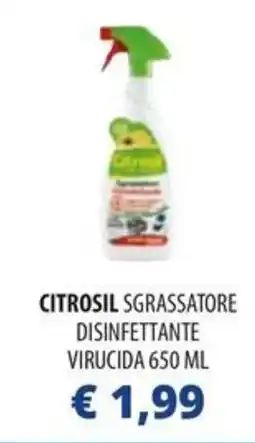 Acqua & Sapone Citrosil sgrassatore disinfettante virucida offerta