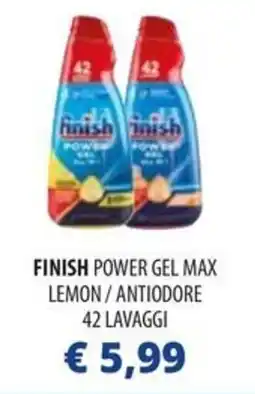 Acqua & Sapone Finish power gel max lemon/antiodore 42 lavaggi offerta