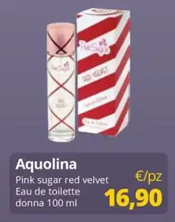 Acqua & Sapone Aquolina Pink sugar red velvet Eau de toilette donna offerta