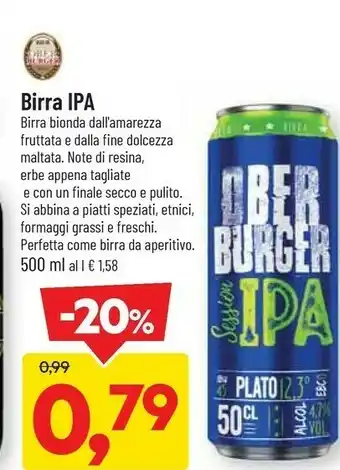 DPiù Birra ipa offerta