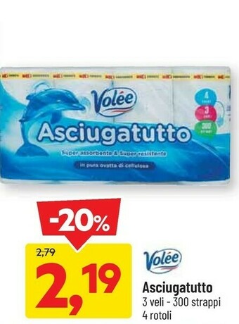 DPiù Volee asciugatutto offerta