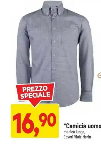 DPiù Coveri viale morin camicia uomo manica lunga offerta