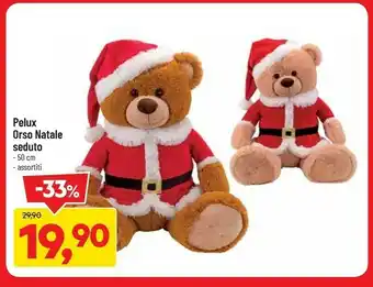 DPiù Pelux orso natale seduto offerta