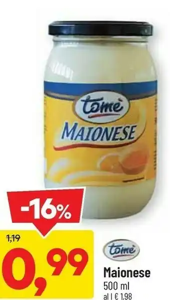 DPiù Maionese 500 g(ml) offerta