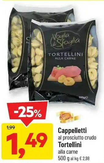 Cappelletti al prosciutto crudo