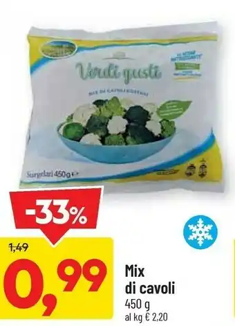 DPiù Verdi gusti mix di cavoli offerta
