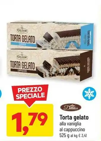 DPiù Torta gelato alla vaniglia/ al cappuccino offerta
