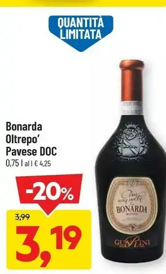 DPiù Bonarda dell'oltrepo' pavese 750 g(ml) offerta