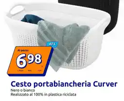 Action Cesto portabiancheria Curver offerta