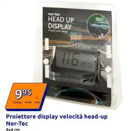 Action Proiettore display velocità head-up 9x4 cm offerta