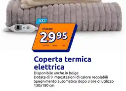 Action Coperta termica elettrica 130x180 cm offerta