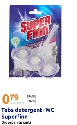 Action Tabs detergenti WC Superfinn offerta